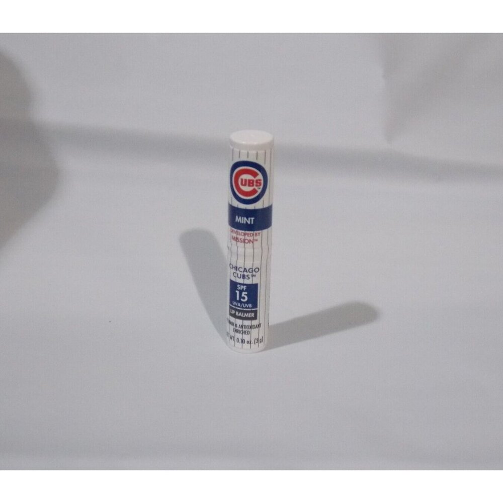 Single Sealed MLB Chicago Cubs SPF 15 Lip Balm Mission Skincare